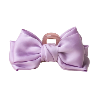 The Darling Effect: Satin Bow Claw Clip in Lilac