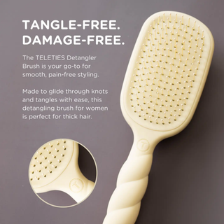 Teleties: Detangler Hair Brush • Thick Hair | Tan