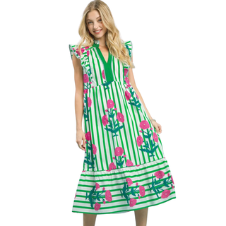 Floral Fields Midi Dress