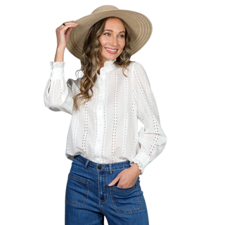 Vintage Romance Eyelet Top