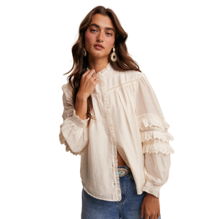 Heirloom Lace Ruffle Blouse