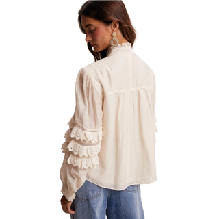 Heirloom Lace Ruffle Blouse
