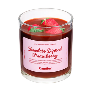 Candier: 9oz Chocolate Dipped Strawberry Candle
