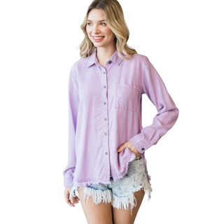 Lavender Daydream Button-Down