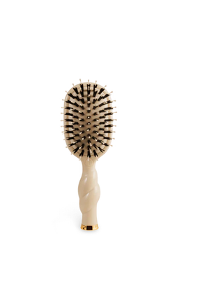 Teleties: Mini Boar Bristle Hair Brush • Tan