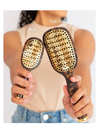 Teleties: Mini Vented Hair Brush • Tortoise