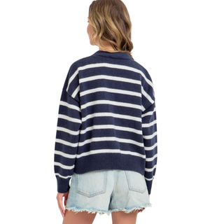 Harbor Lights Striped Cardigan