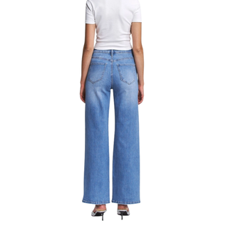 Mica Denim: High Rise Wide Leg Embellished