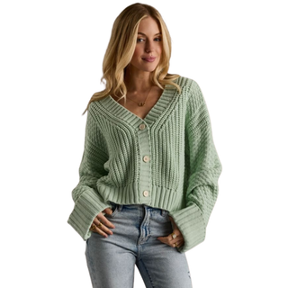 Mint Harbor Buttoned Cardigan