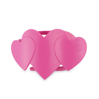 Teleties: Flat Hair Clip •  Medium | Pink Heart To Heart