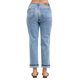 Judy Blue: Mid Rise Boyfriend w/ Destroy & Cuff *82688REG