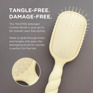 Teleties: Detangler Hair Brush • Fine Hair | Tan