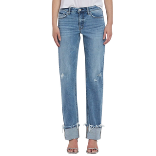 Lovervet by VERVET: Mid Rise Cuffed Straight *LV1504