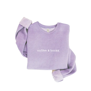 Coffee and Books Crewneck • Embroidered