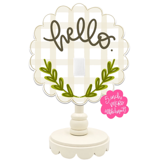 Doodles By Rebekah: Interchangeable Topper For 5 Inch Attachments • Scalloped Hello with Velcro