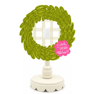 Doodles By Rebekah: Interchangeable Topper For 5 Inch Attachments • Boxwood Wreath with Velcro