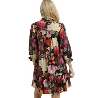 Blooms at Midnight Dress