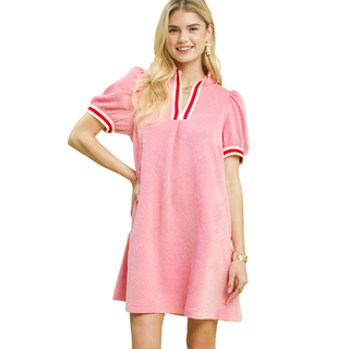 Bubblegum Sporty Chic Shift Dress