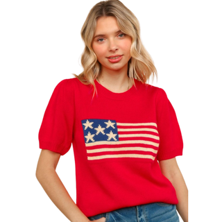 Red, White & Cute Sweater
