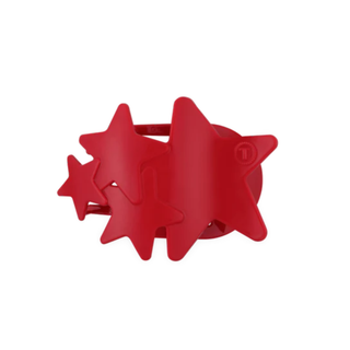 Teleties: Red Shooting Star Medium Flat Hair Clip