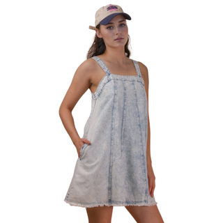 Lakewashed Denim Swing Dress