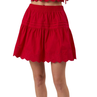 Scarlet Sweetheart Eyelet Skirt