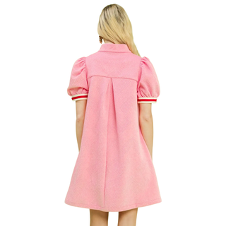 Bubblegum Sporty Chic Shift Dress